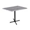 Holland Bar Stool Co 42" Tall OD211 Black Table Base 30" x 30" Foot 30" x 48" Greystone Top by the HollBar Stool Co. OD211-3042BWOD3048GryStn - alternate 1